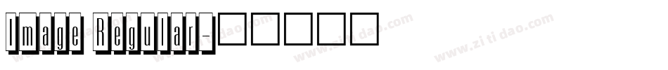 Image Regular字体转换